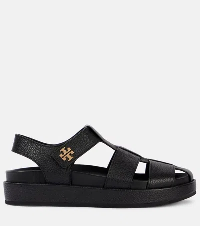 Tory Burch Strappy Sandals Platform Sole In Black