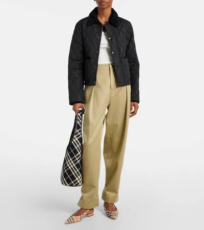 Burberry Check Birdie Slingback Ballerina Flats Women In Multi