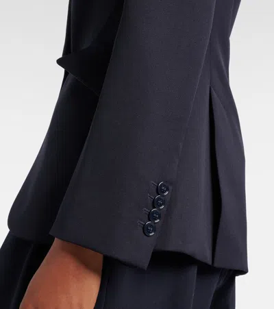 Alexander Mcqueen Wool Blazer In Blue