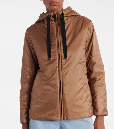 Max Mara The Cube Greenh Padded Jacket In Brown