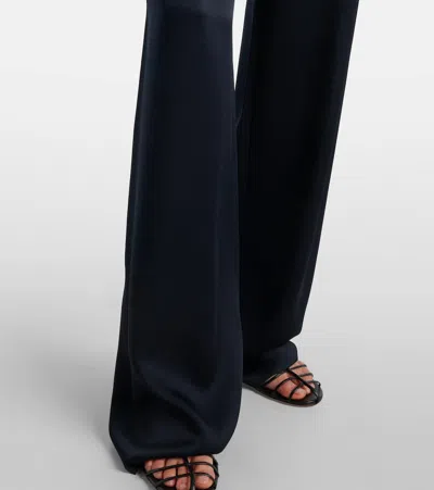 Max Mara Orche Tech Jersey Straight Pants In Black