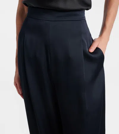 Max Mara Orche Tech Jersey Straight Pants In Black