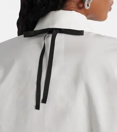 Max Mara Studio Roll Shirt White In White