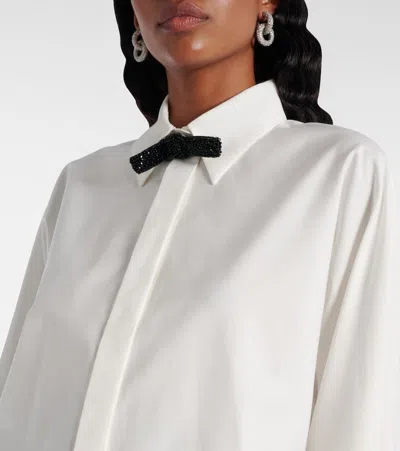 Max Mara Studio Roll Shirt White In White