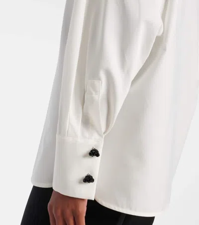 Max Mara Studio Roll Shirt White In White