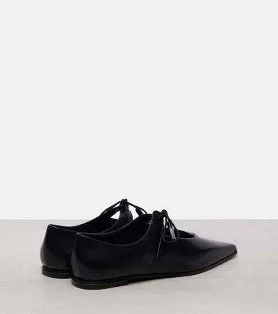 Max Mara Smooth Leather Ballet Flats