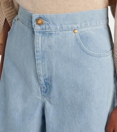 Max Mara Denim Affari Wide-leg Jeans In Blue