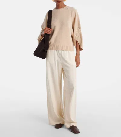 Max Mara Crossover Detail Oversized Wool And Cashmere Sweater