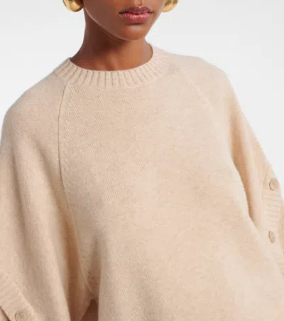 Max Mara Crossover Detail Oversized Wool And Cashmere Sweater