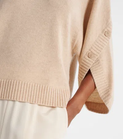 Max Mara Crossover Detail Oversized Wool And Cashmere Sweater