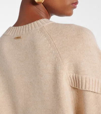 Max Mara Crossover Detail Oversized Wool And Cashmere Sweater