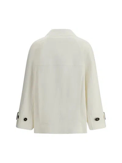 Brunello Cucinelli Double-breasted Blazer Blazer And Suits White