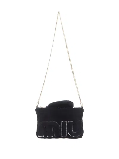 Pre-owned Miu Miu 2010-2020s Shearling Clutch Bag