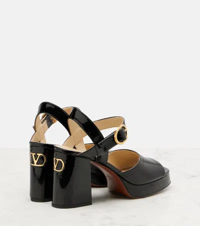 Valentino Fawcette Platform Sandal In Black