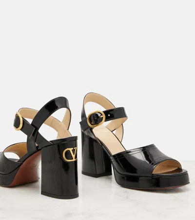 Valentino Fawcette Platform Sandal In Black