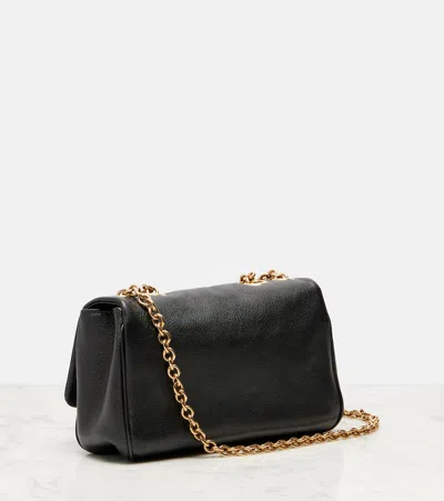 Chloé Heritage Small Leather Shoulder Bag In Black