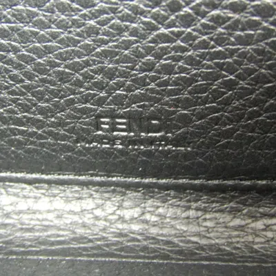 Pre-owned Fendi Black Leather Wallet  ()