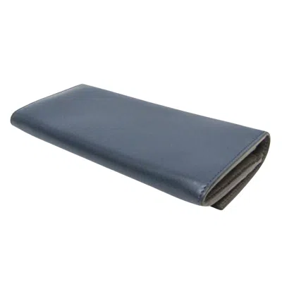 Pre-owned Fendi Navy Leather Wallet  ()