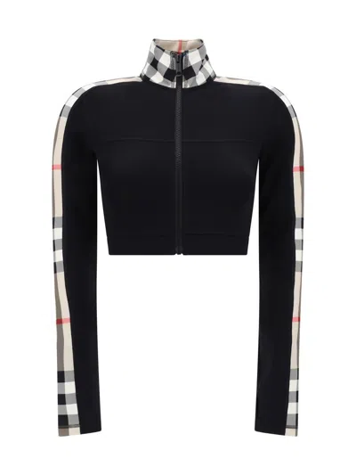 Burberry Cropped Polyamide Blend Top With High Collar
