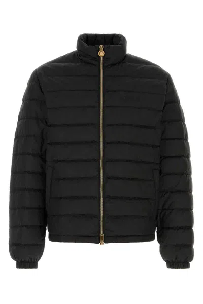 Versace Tailored Jacket With Elasticated Cuffs And Hem