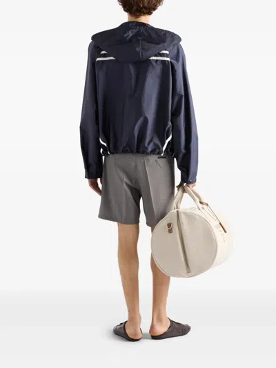 Prada Re-nylon Adaptable Oversized Jacket In Blue