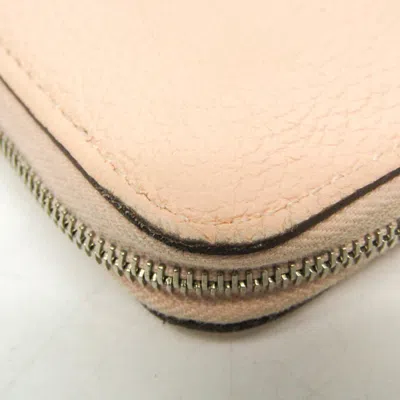 Pre-owned Hermes Hermès Azap Pink Leather Wallet  ()