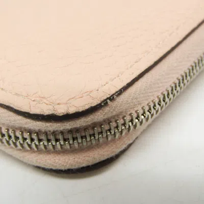 Pre-owned Hermes Hermès Azap Pink Leather Wallet  ()