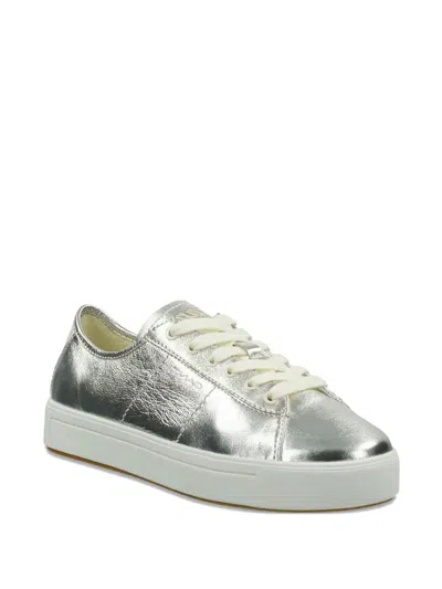 Gant Leather Sneakers In Silver