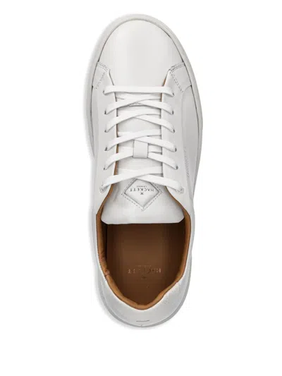 Hackett Leather Sneakers In White