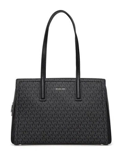Michael Michael Kors Laila Monogrammed Structured Tote Bag