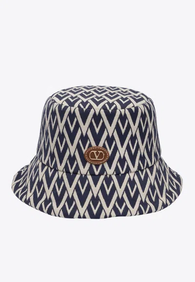 Valentino Toute La V Wool Fisherman Hat