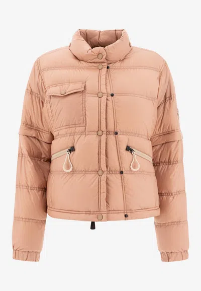 Moncler Quilted High Collar Zippered Pockets Jacket