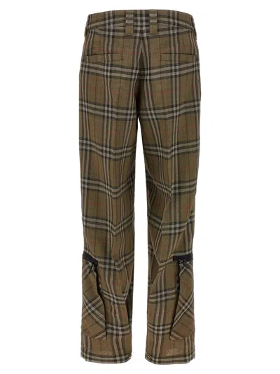 Burberry Cargo Pant With Embroidered Viscose Blend