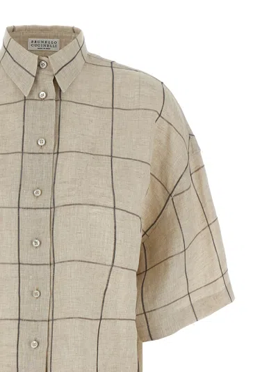 Brunello Cucinelli Checked Short-sleeved Shirt