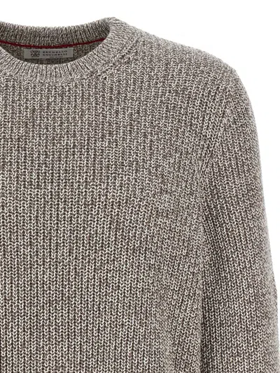 Brunello Cucinelli Cotton Sweater Sweaters And Cardigans Multicolor