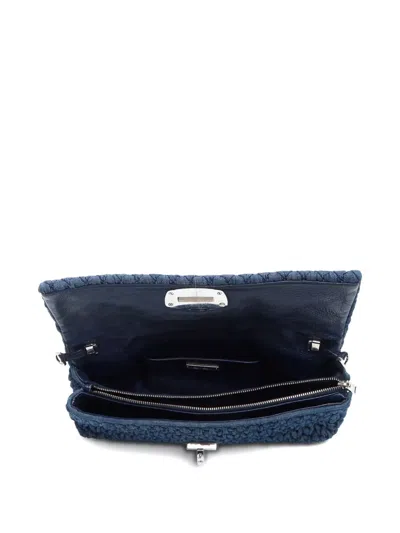 Pre-owned Miu Miu 2010s Matelassé Denim Shoulder Bag