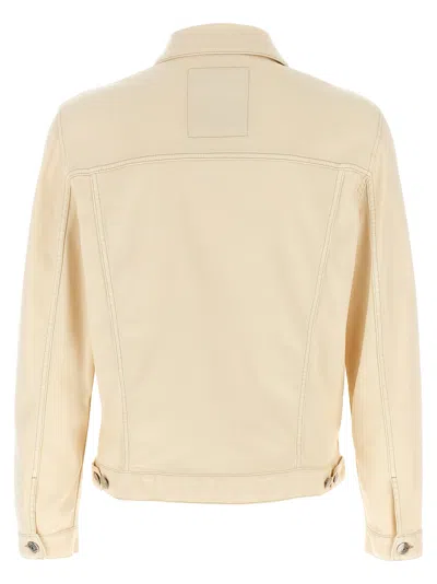 Brunello Cucinelli Denim Jacket Casual Jackets And Parka Beige In Neutral