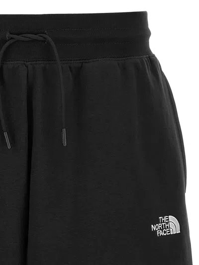 The North Face Black Cotton-blend Shorts With Logo