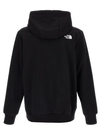 The North Face Logo Patch Drawstring Hoodie In Black
