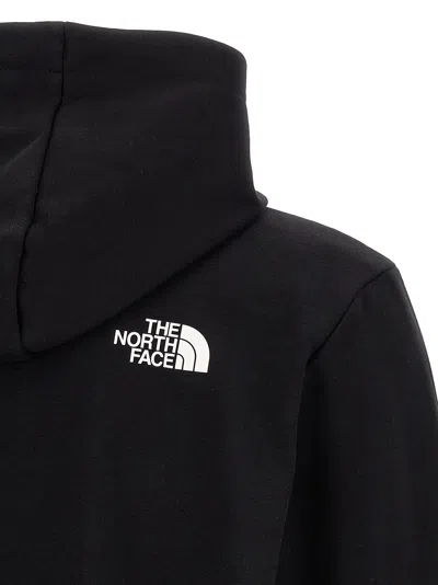 The North Face Logo Patch Drawstring Hoodie In Black