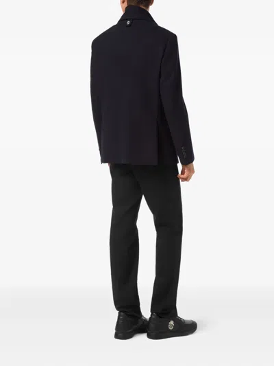 Billionaire Logo-patch Blazer In Black