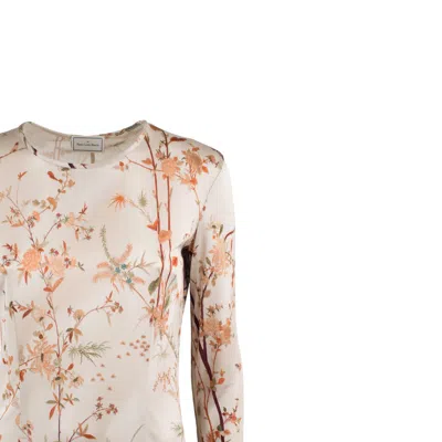 Pierre-louis Mascia Silk Dress With Delicate Floral Pattern Print