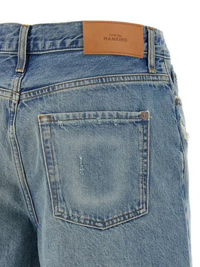 7 For All Mankind Lola Mid-rise Denim Shorts Clothing In Blue