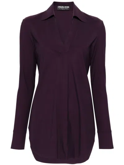 Chiara Boni La Petite Robe Atena Slim Shirt Jersey In Pink