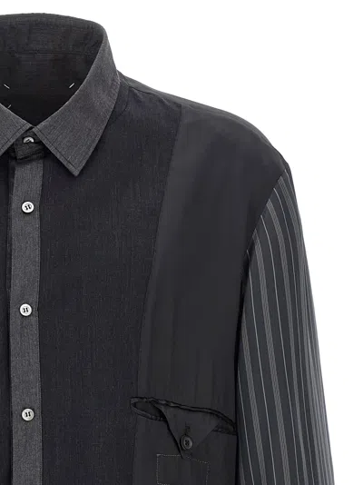 Maison Margiela Patchwork Reversible Jacket Casual Jackets And Parka Gray