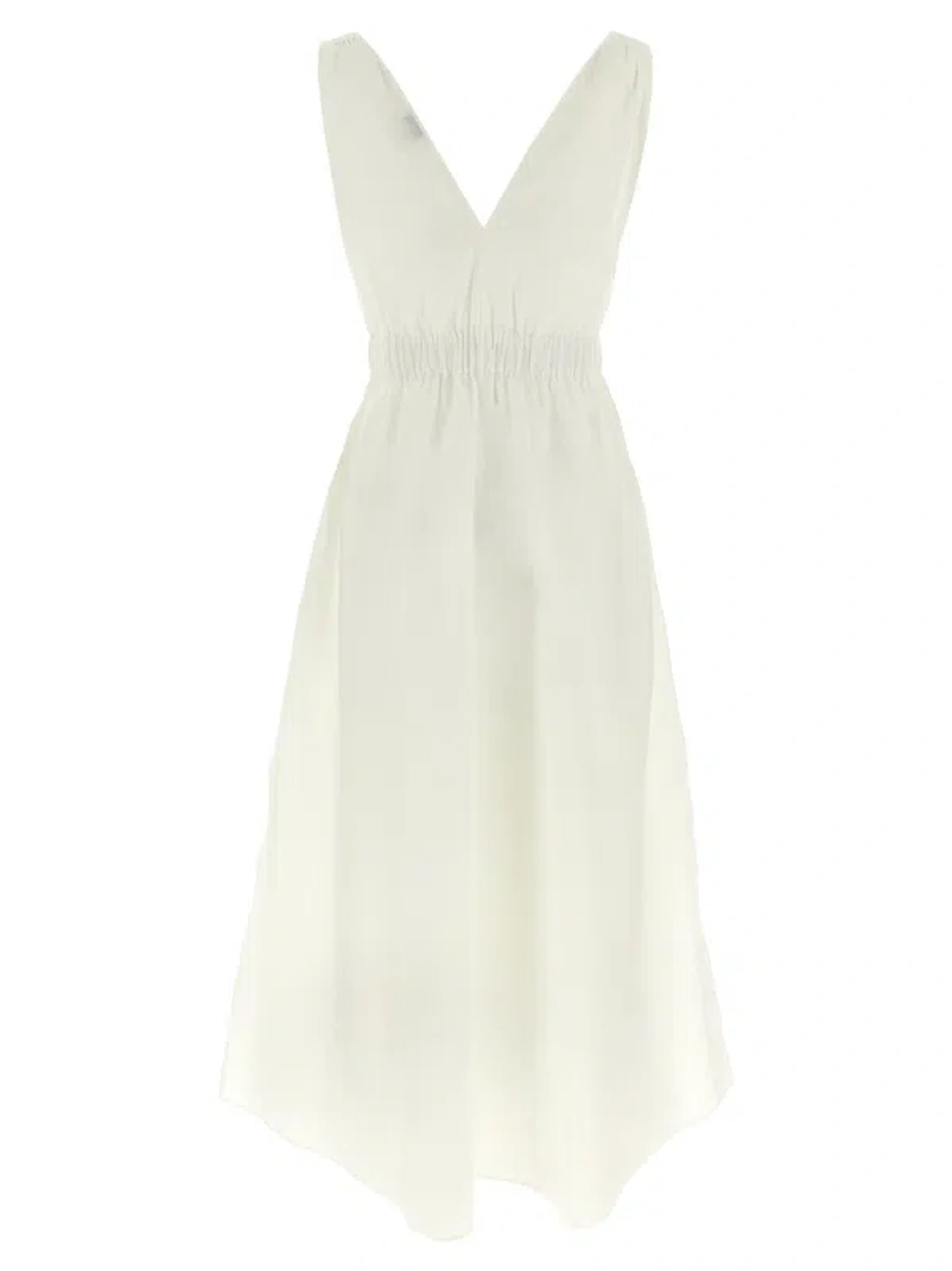スカート BRUNELLO CUCINELLI Precious Shoulder Detail dress White Brunello Cucinelli Precious Shoulder Detail Dress Dresses