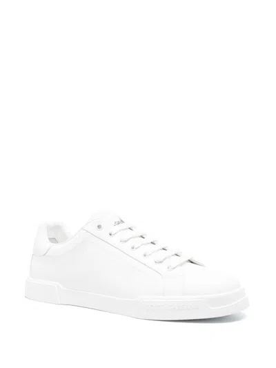 Dolce & Gabbana Portofino Vintage Leather Low-top Sneakers
