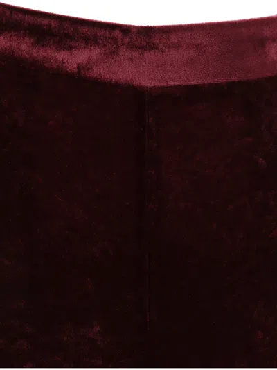 Etro Red Pants With Elastic Waistband