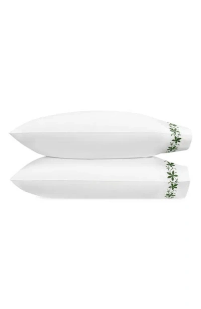 Matouk Callista Set Of 2 Cotton Percale Pillowcases