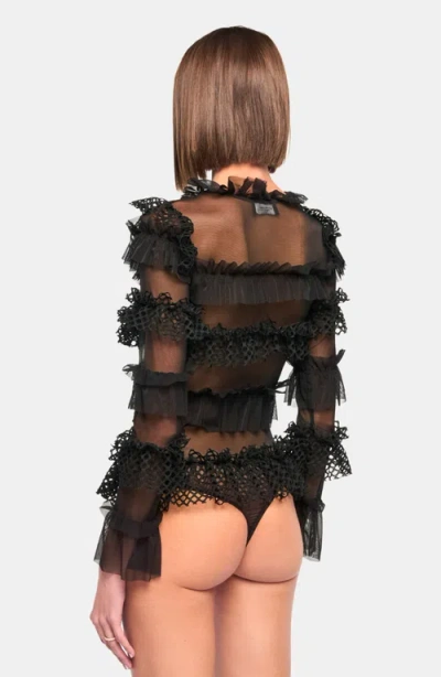 Ow Collection Grace Bodysuit In Black